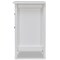 White Nightstand 3 Drawer Particle Board MDF Sleek Design Bedside Table